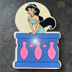 Wooden painted Jasmine from Aladin